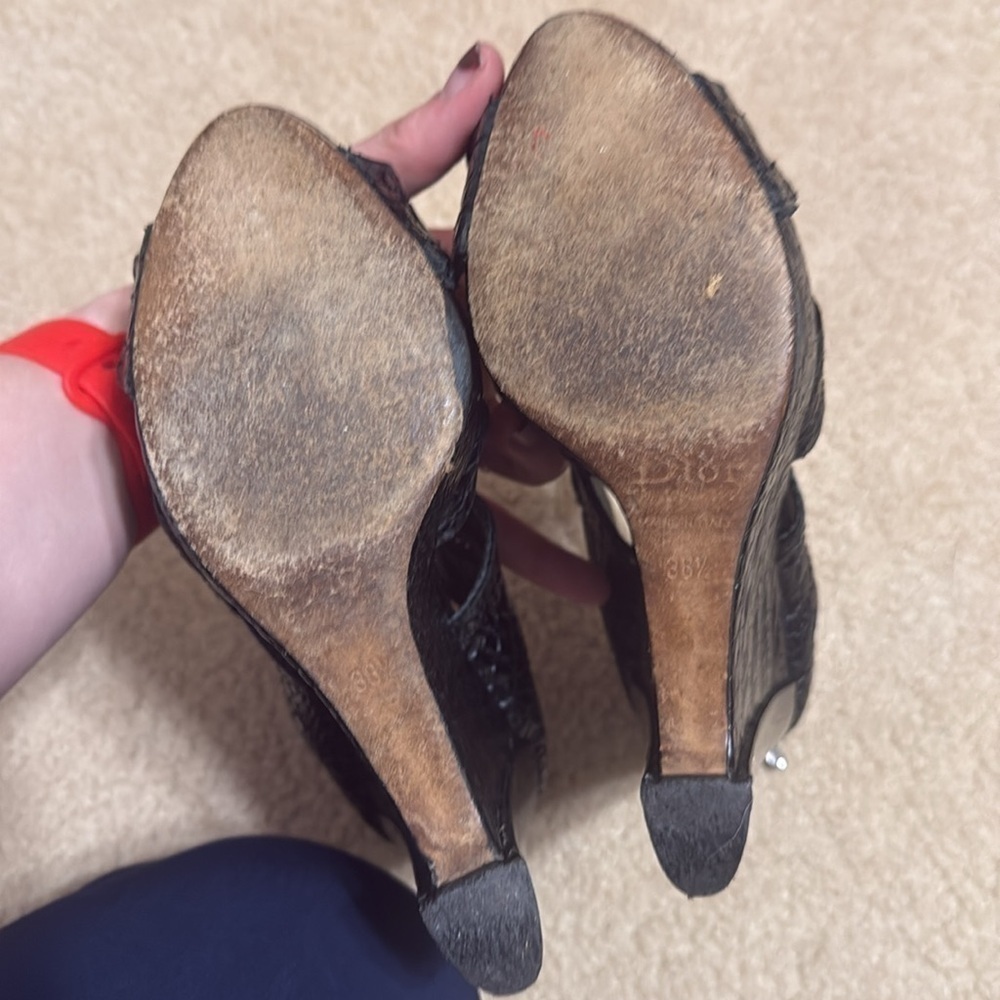 Vintage Christian Dior heels size 36 1/2 - Picture 7 of 9